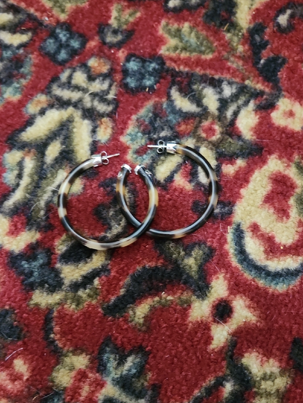 Tortoiseshell Hoop Earrings - Fashion Women Jewelry